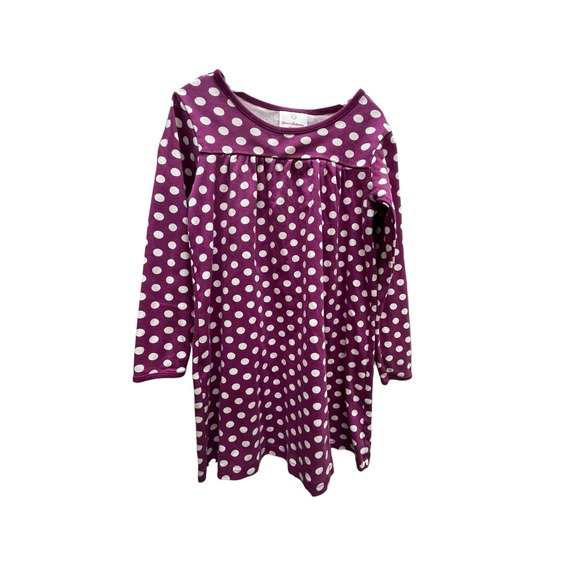 Hanna Andersson Other - Hanna Andersson Magenta Polka Dot Dress - Size 8 (130 cm)